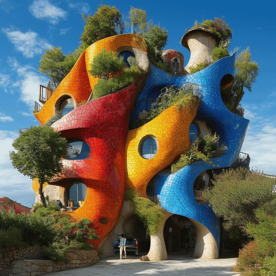 Colorful Sculptural House