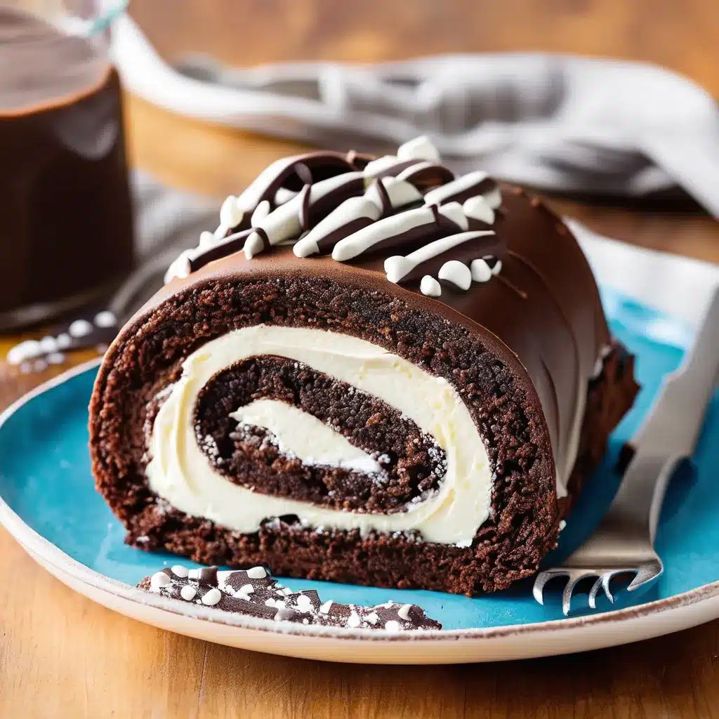 Chocolate Cannoli Cake Roll