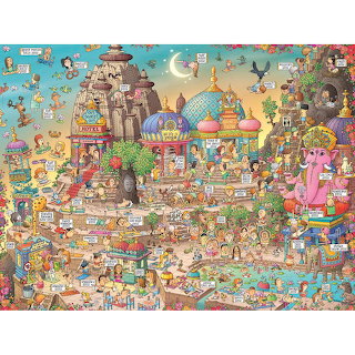 Whimsical Fantasy Kingdom Illustration