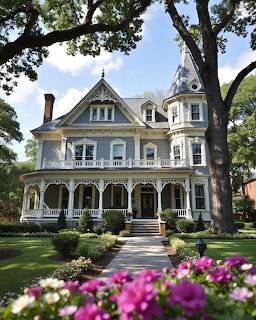 Victorian Mansion with Garden