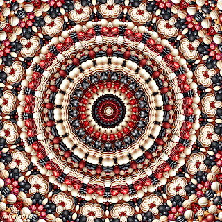 Red Geometric Mandala