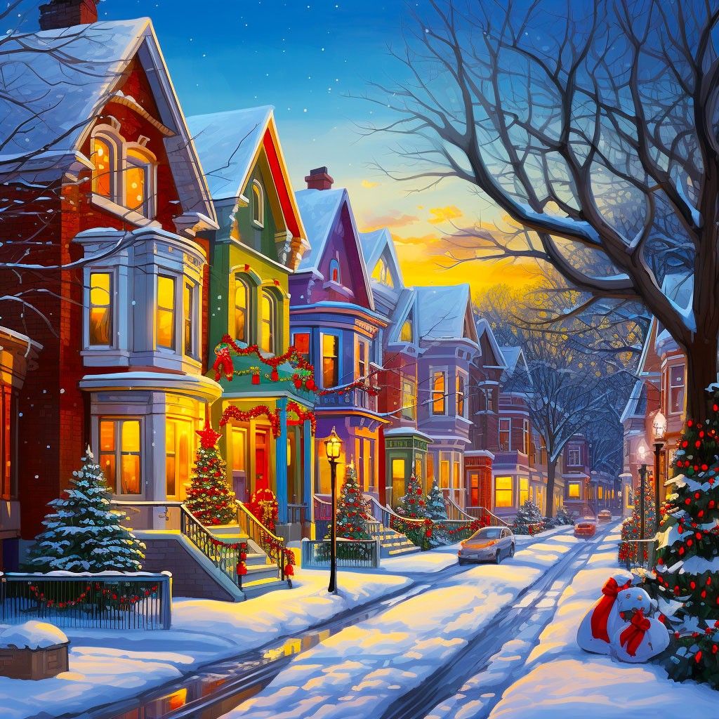 Christmas Eve Village