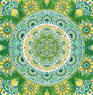 Green and Yellow Mandala