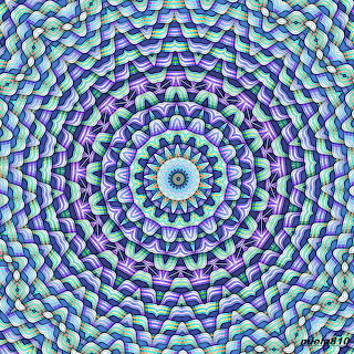 Blue Purple Mandala