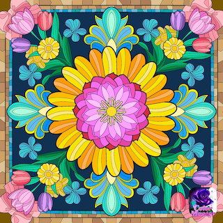 Floral Mandala Symmetry