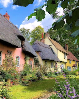 Colorful Thatched Cottages