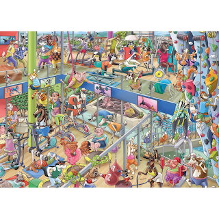 Crowded Swimming Pool Scene
