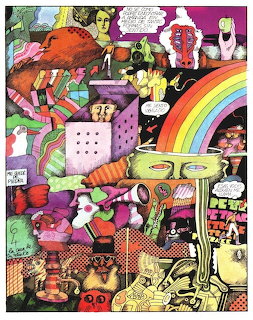 Psychedelic Comic Collage Art