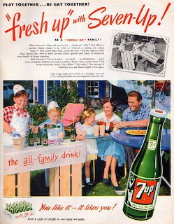 Vintage Seven-Up Family Ad