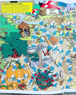 Smurfs Village Garden Scene