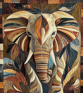 Elephant Quilt Art