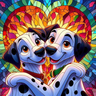 Dalmatian Puppy Pair