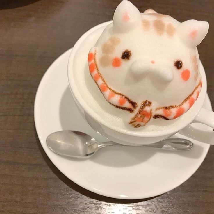 3D Cat Latte Art