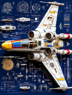 X-Wing Starfighter Blueprint