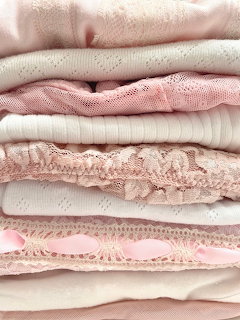 Pink Folded Fabric Stack