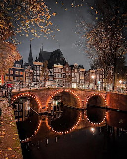Amsterdam Canal Evening