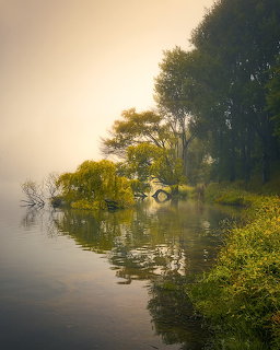 Misty Lake at Dawn