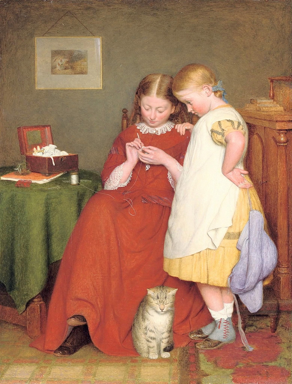 The Crochet Lesson by Edward Thompson Davis