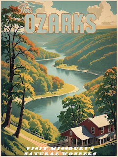 Missouri Ozarks Travel Poster