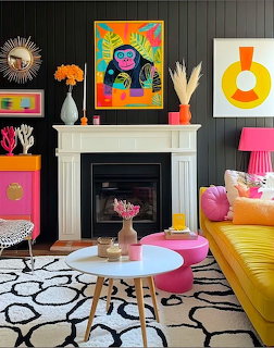 Colorful Eclectic Living Room