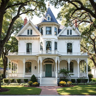 Victorian Mansion with Turret