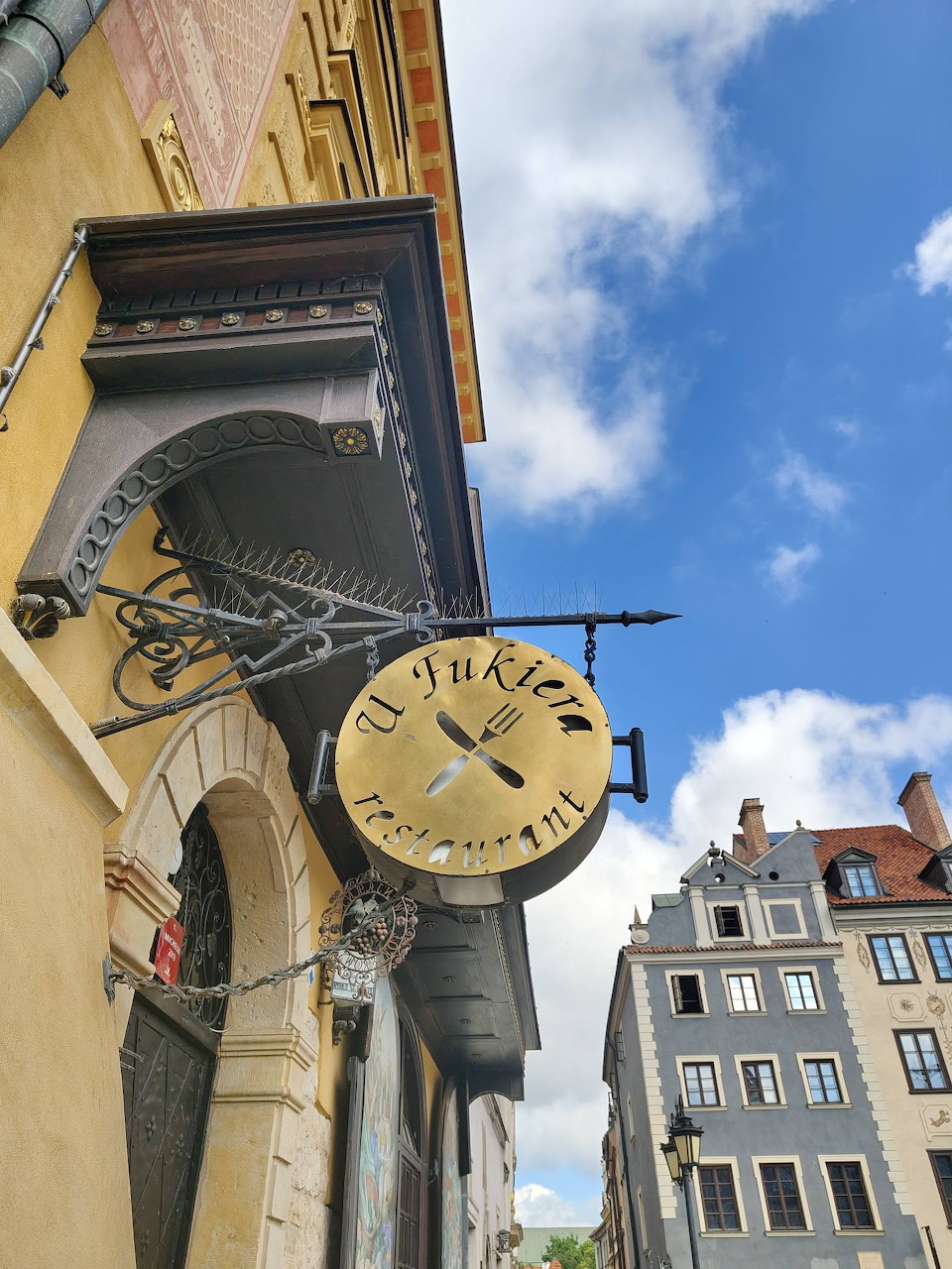 Old Town Alley Clock Sign