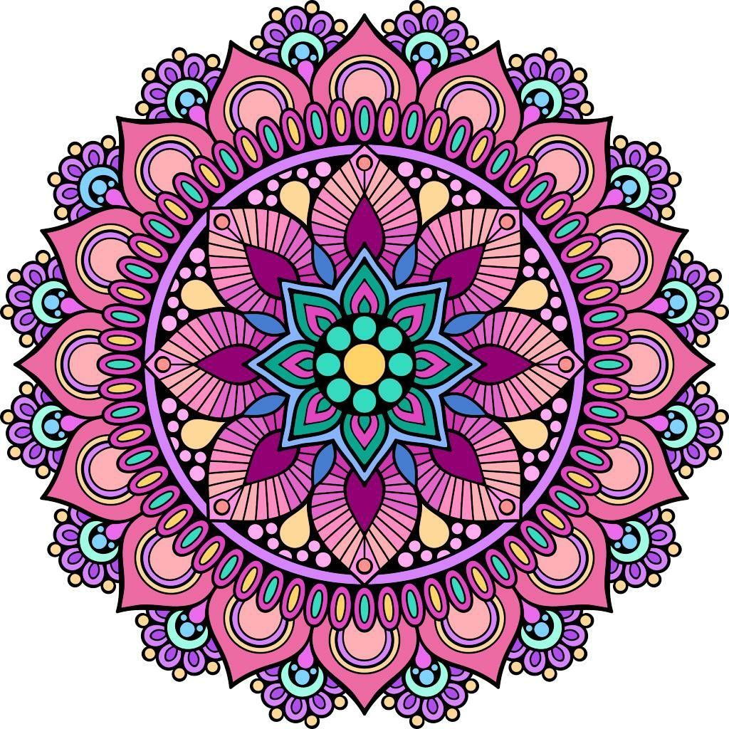 Pink Purple Mandala Design