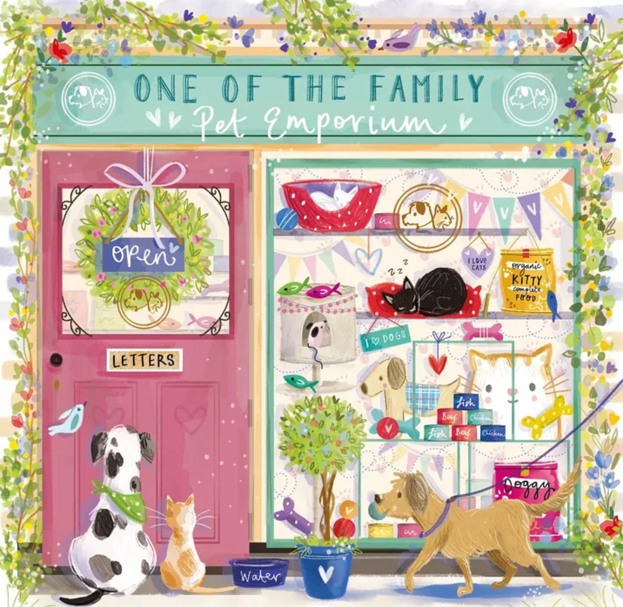 Pet Shop Storefront Illustration