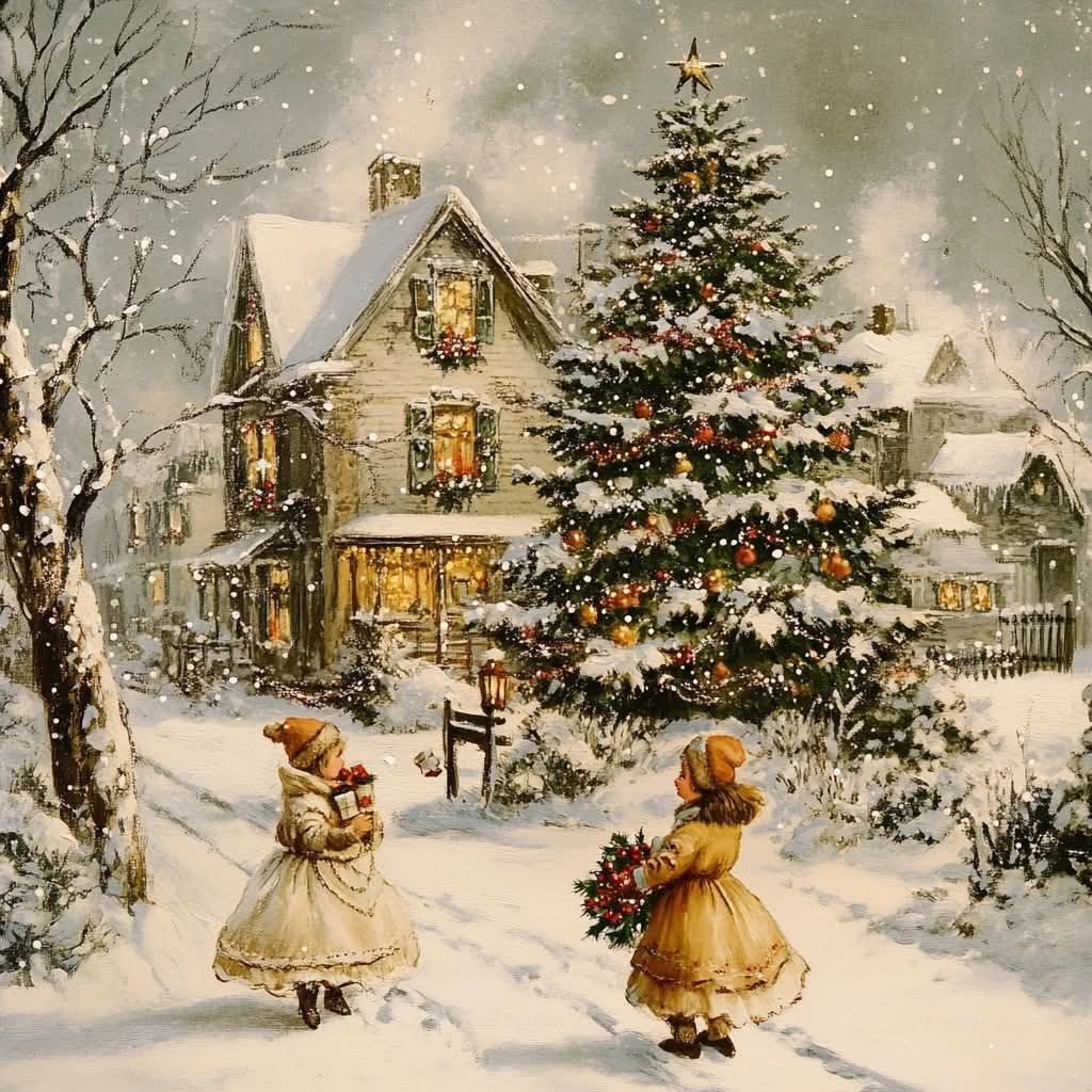 Snowy Christmas Village