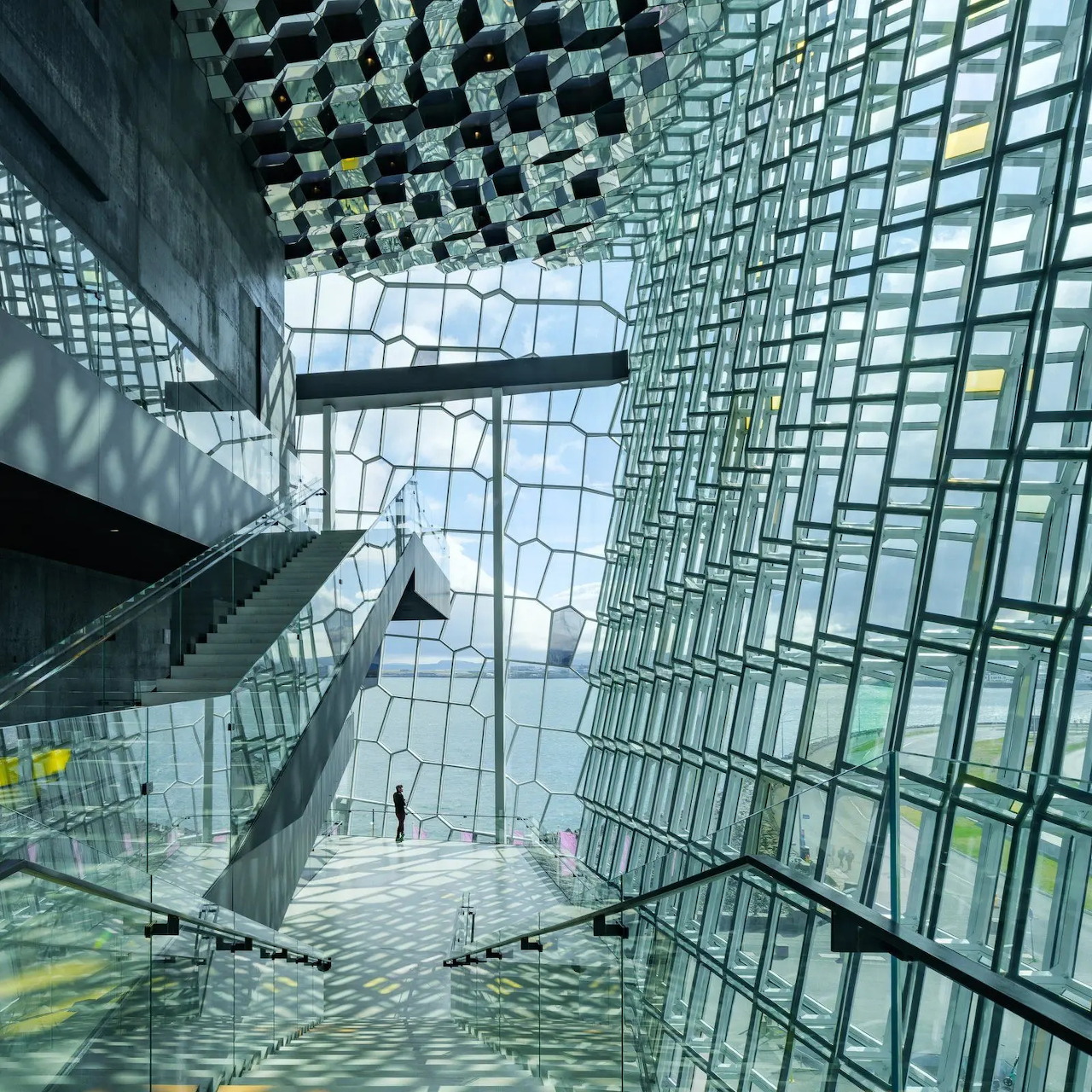 Harpa glass interior