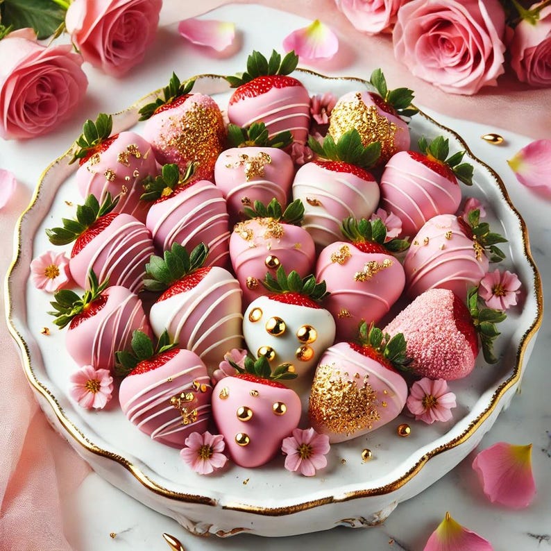 White Chocolate Dipped Strawberries