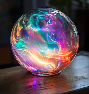 Colorful Glass Sphere