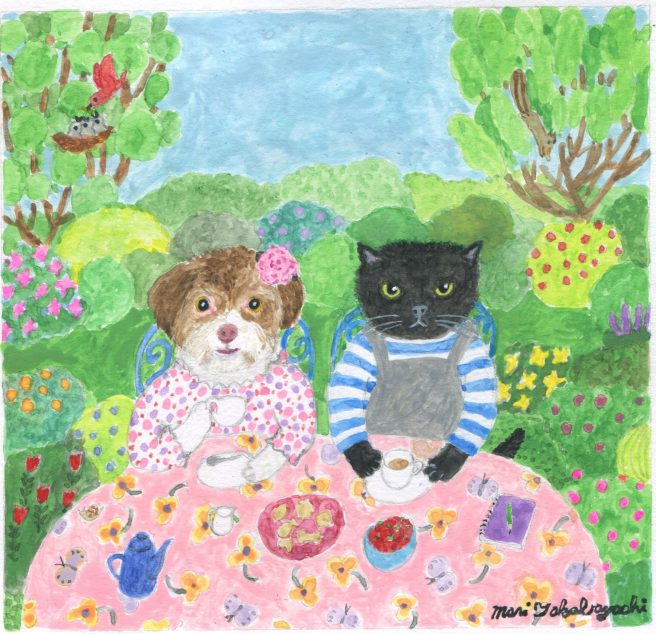 Cat and Dog Tea Party