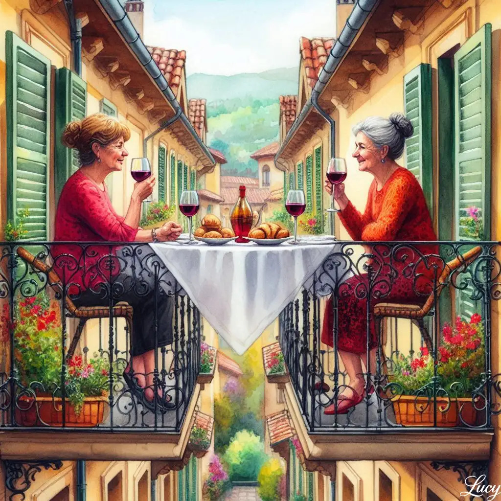 Women on Balconies
