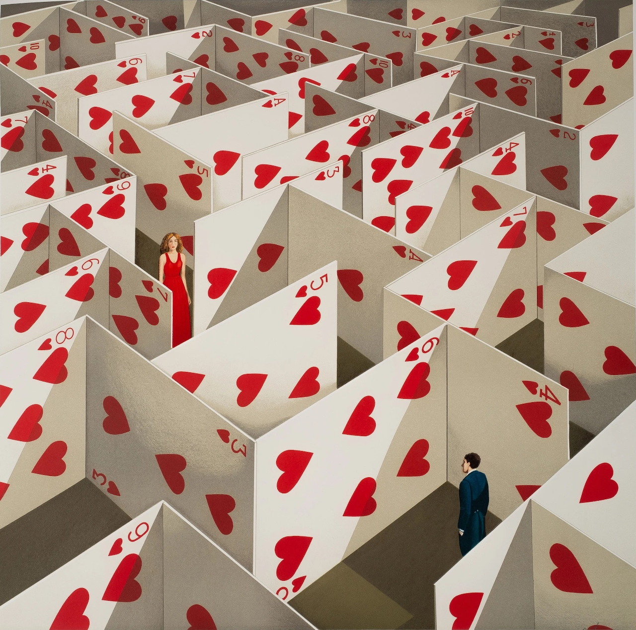 Heart Card Maze