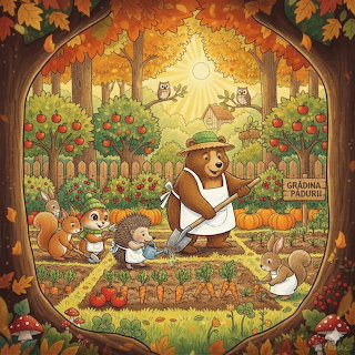 Forest Garden Illustration
