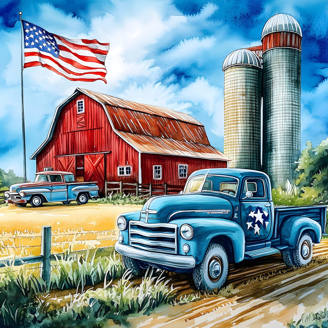 Americana Barn and Truck