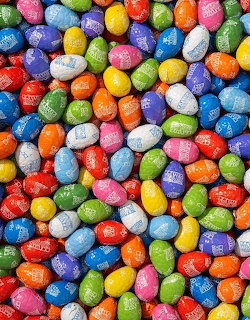 Colorful Chocolate Easter Eggs