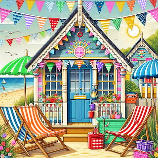 Colorful Beach Hut