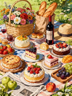 Picnic Dessert Spread