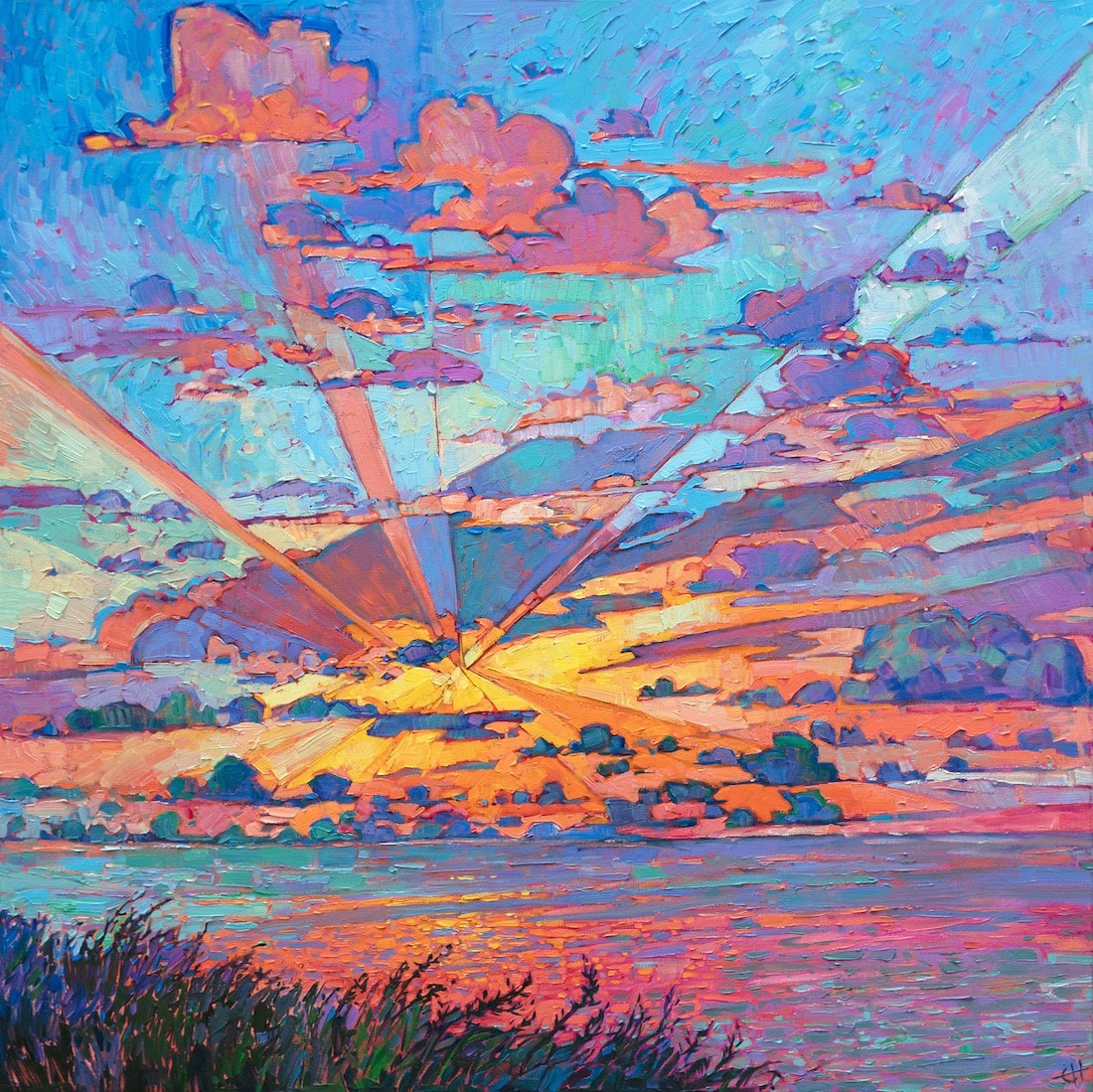 Radiant Sunset Ocean