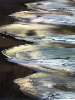 Ocean Waves at Sunset