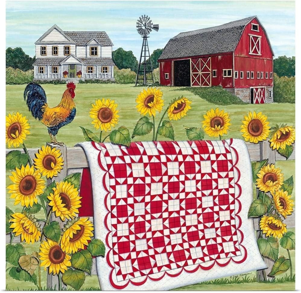 Country Farm Quilt Scene