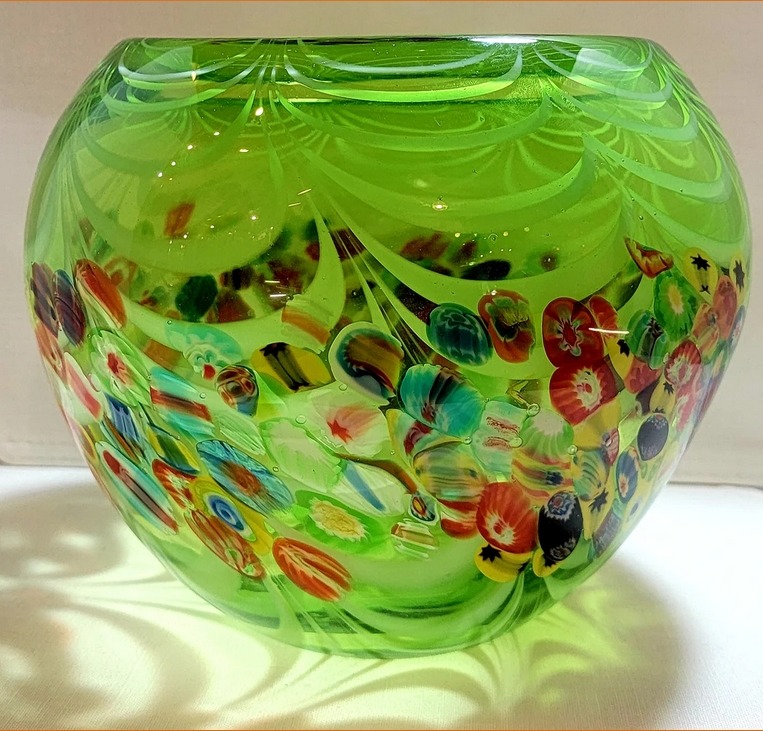 Murano Millefiori Glass Bowl