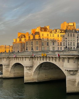 Paris Bridge Sunset