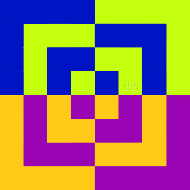 Geometric Colorful Squares Pattern