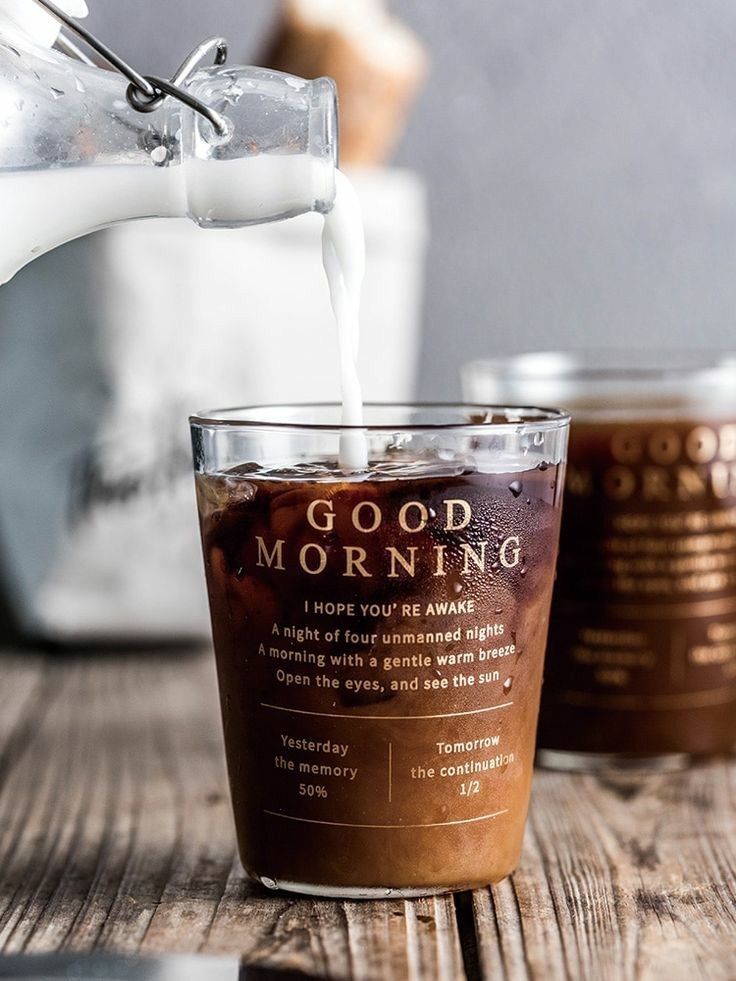 Decorative good morning greeting image with warm colors