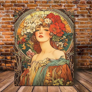 Alphonse Mucha Floral