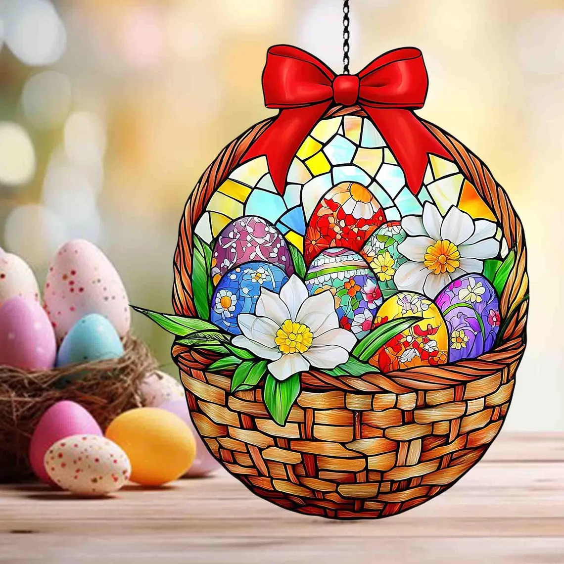 Easter Basket Suncatcher
