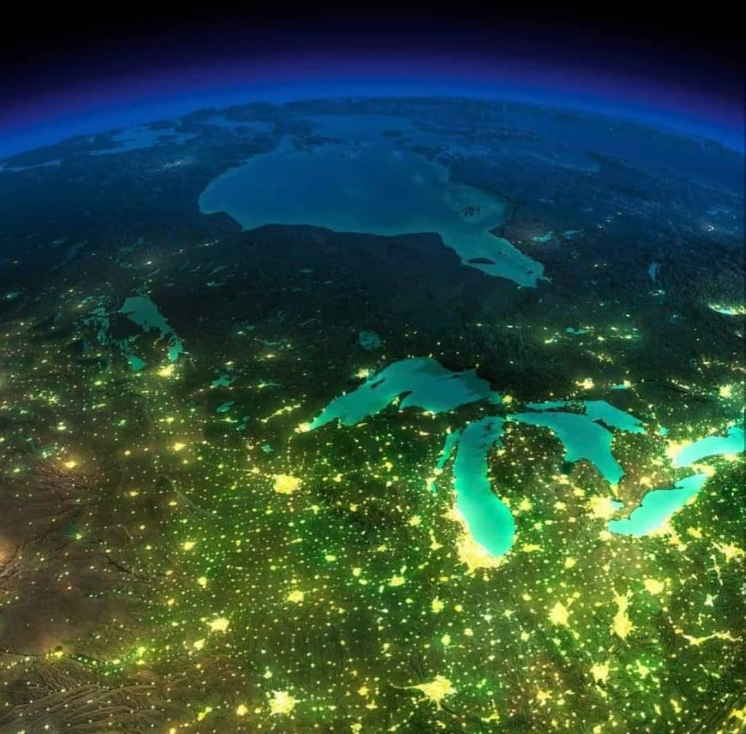 Lake Michigan from Space Station